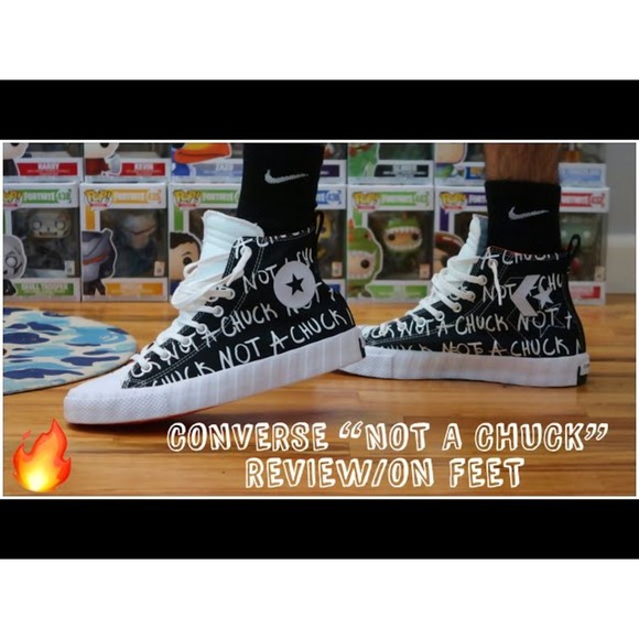 Converse Other - CONVERSE BLACK/WHITE MEN CANVAS NOT A CHUCK HIGH TOP BASKETBALL SNEAKERS NEW